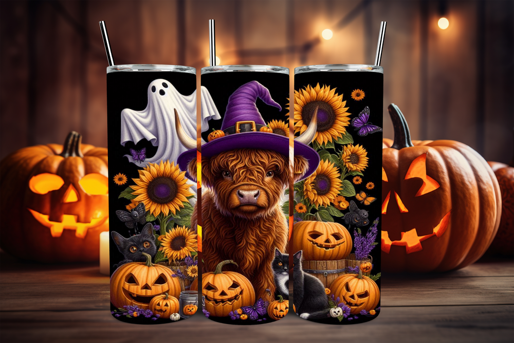 Halloween Highland Cow - Digital Download
