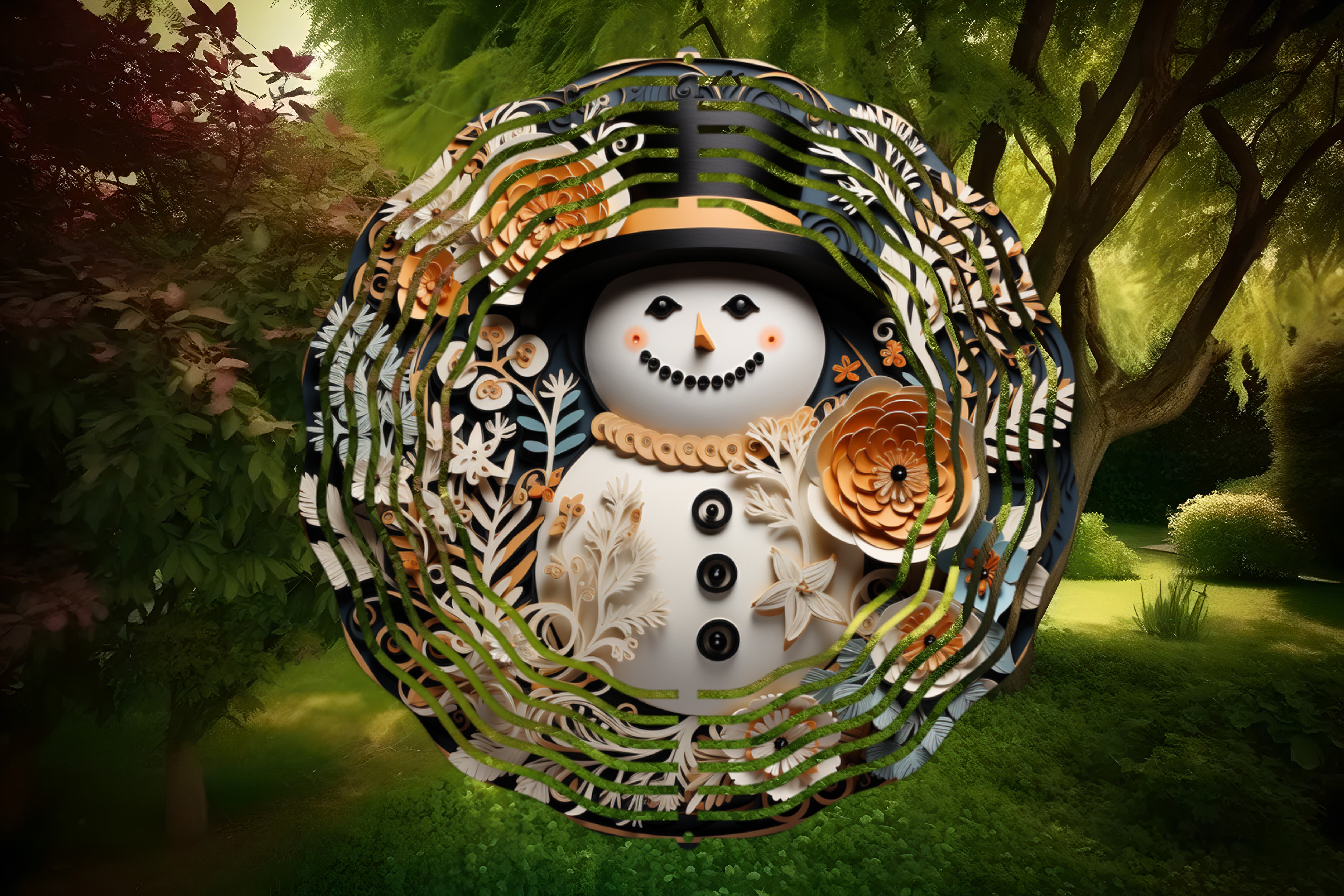 Snowman 1 - Wind Spinner