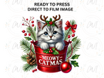 Load image into Gallery viewer, Christmas Kitten - Direct To Film Transfer
