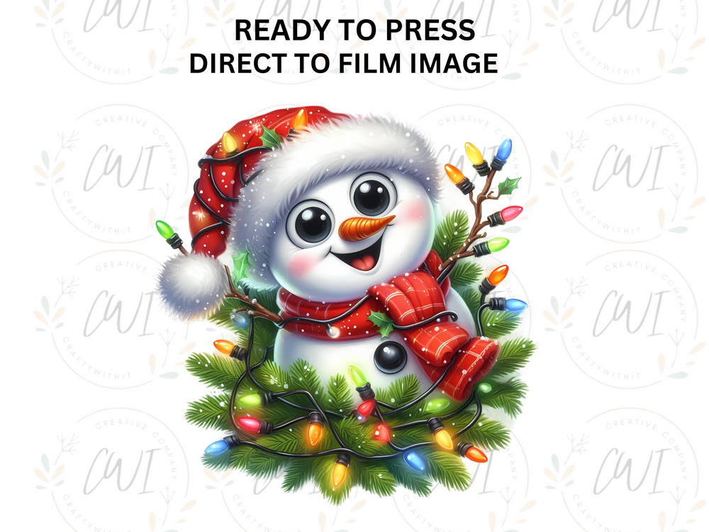 Christmas Snowmen - Direct To Film Transfer