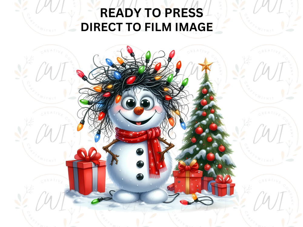 Christmas Snowmen - Direct To Film Transfer