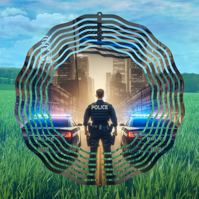 Thin Blue Line - Wind Spinner Digital Download