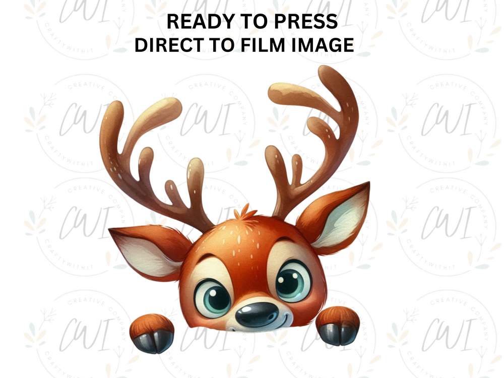 Christmas Rudolph - Direct To Film Transfer