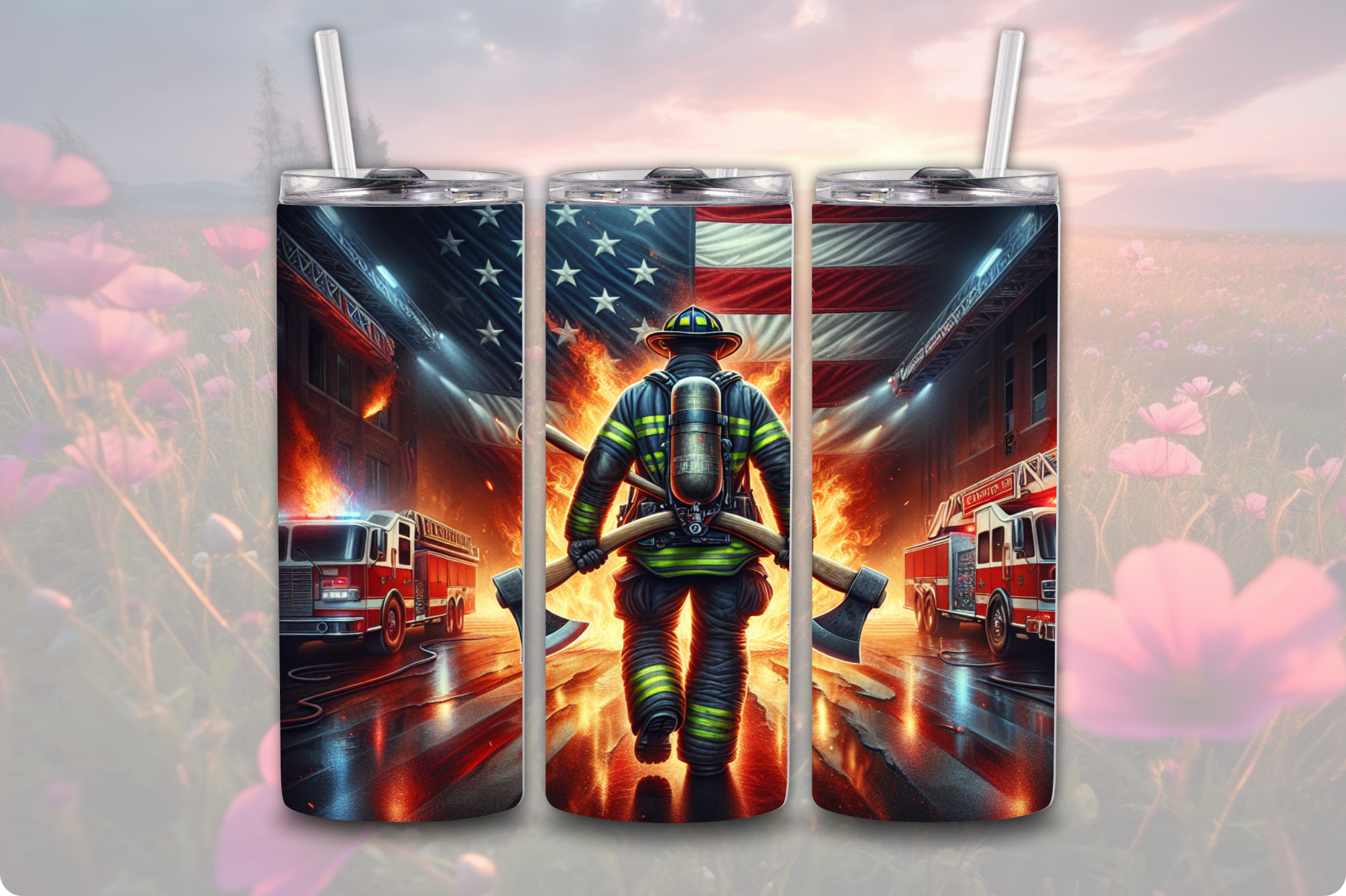 Fireman - Tumbler Digital Download