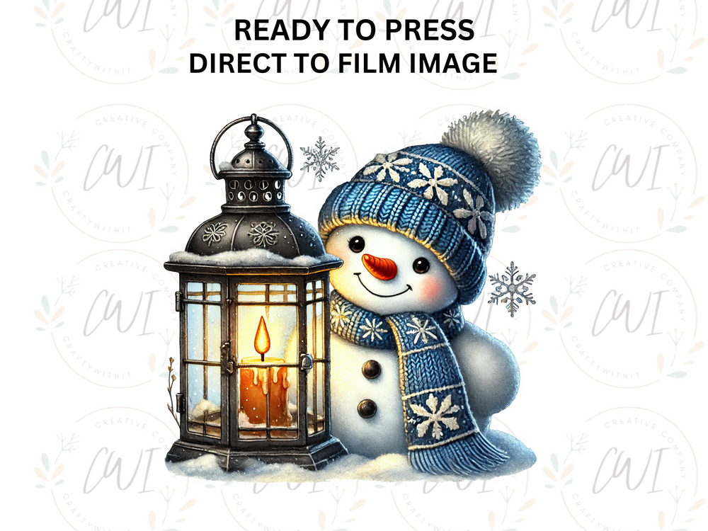 Christmas Snowmen - Direct To Film Transfer