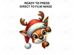 Load image into Gallery viewer, Christmas Rudolph - Direct To Film Transfer
