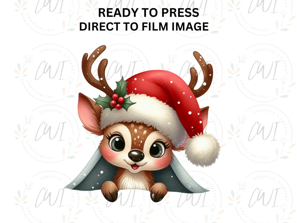 Christmas Rudolph - Direct To Film Transfer