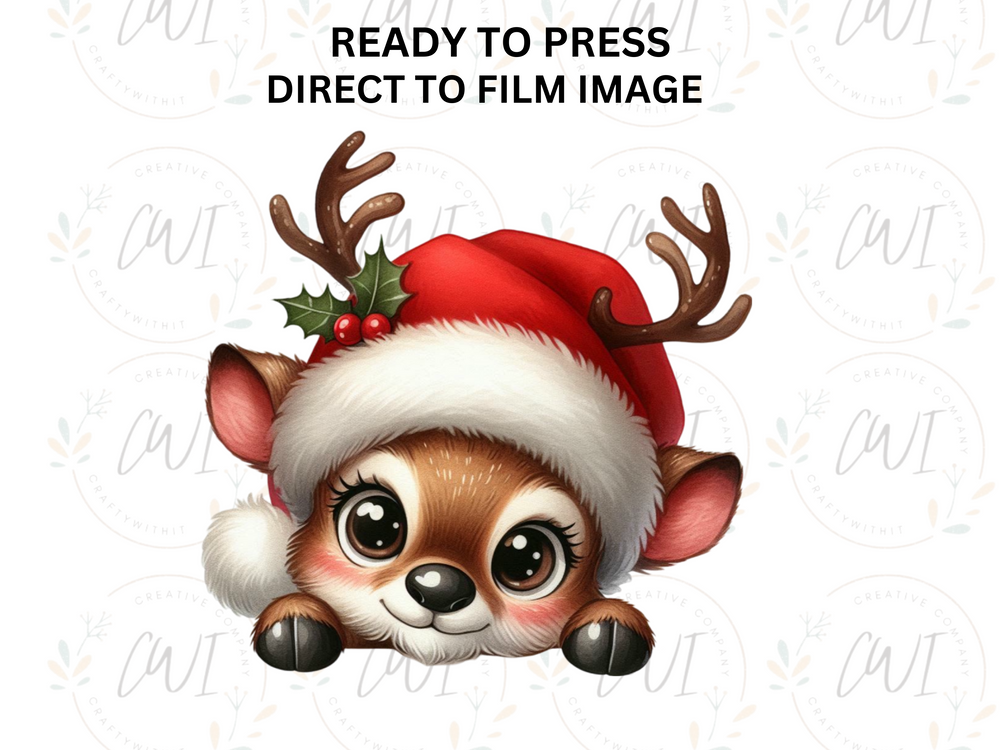 Christmas Rudolph - Direct To Film Transfer