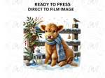 Load image into Gallery viewer, Christmas Highland Cow - Direct To Film Transfer
