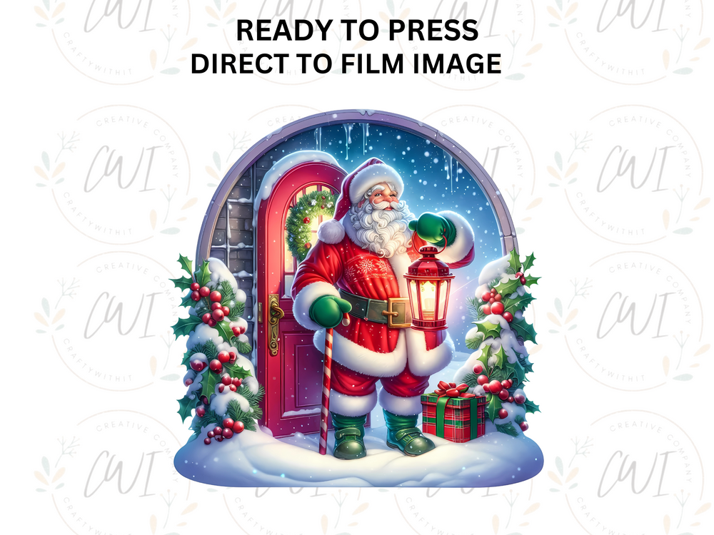 Christmas Santa Claus - Direct To Film Transfer