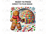 Load image into Gallery viewer, Christmas Gingerbread Man - Direct To Film Transfer
