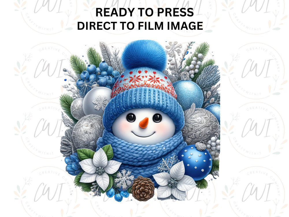 Christmas Snowmen - Direct To Film Transfer