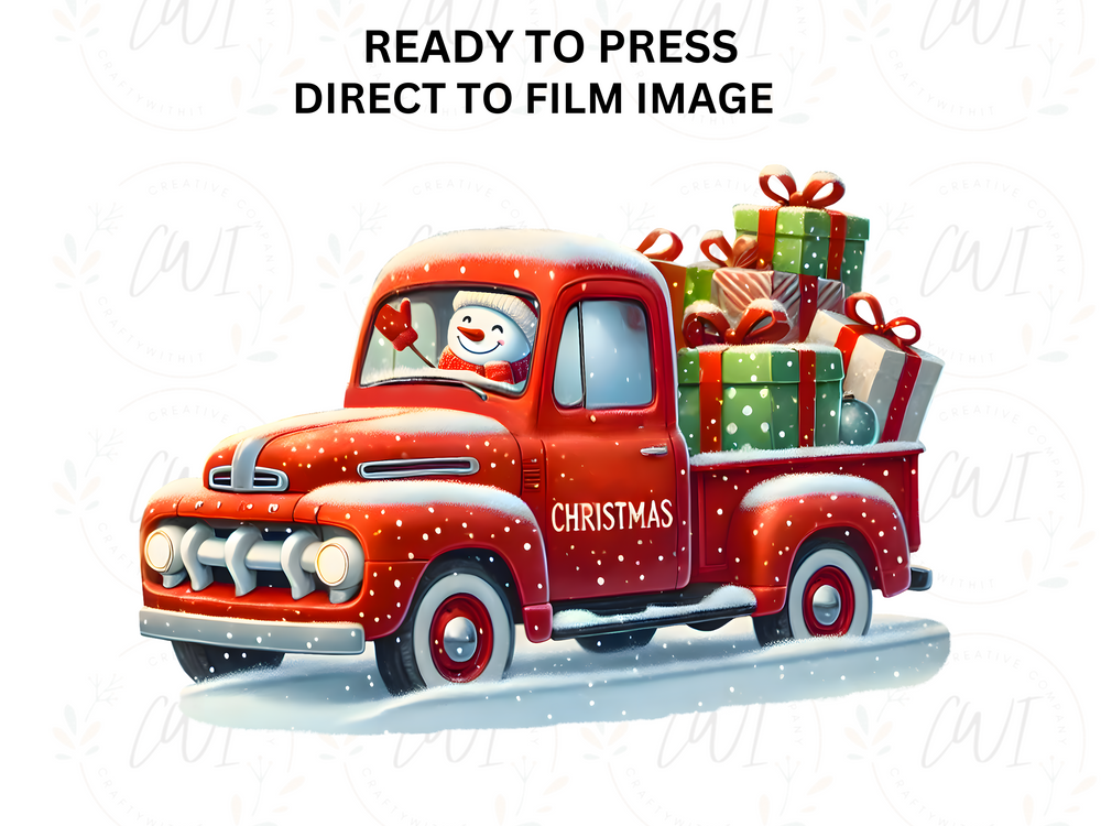 Christmas Snowmen - Direct To Film Transfer