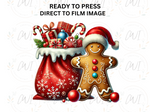 Load image into Gallery viewer, Christmas Gingerbread Man - Direct To Film Transfer
