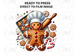 Load image into Gallery viewer, Christmas Gingerbread Man - Direct To Film Transfer
