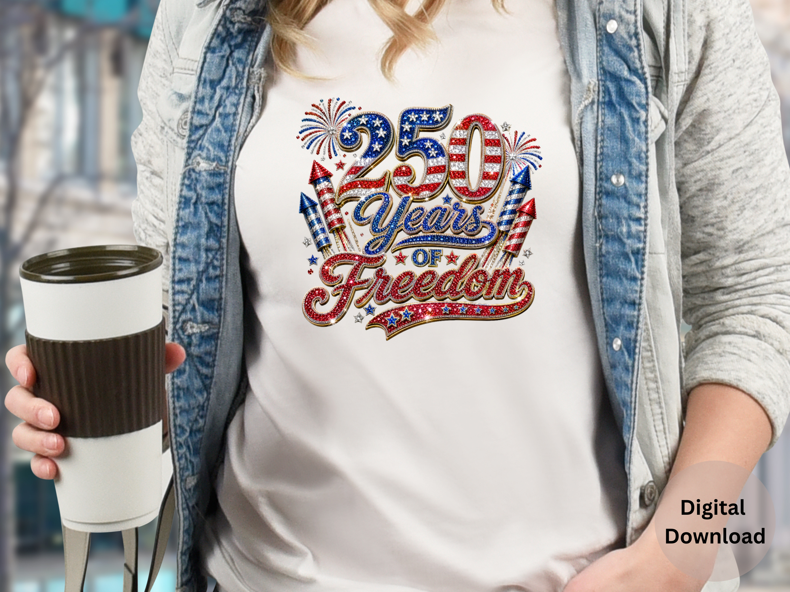 American 250 Years - PNG Digital Download
