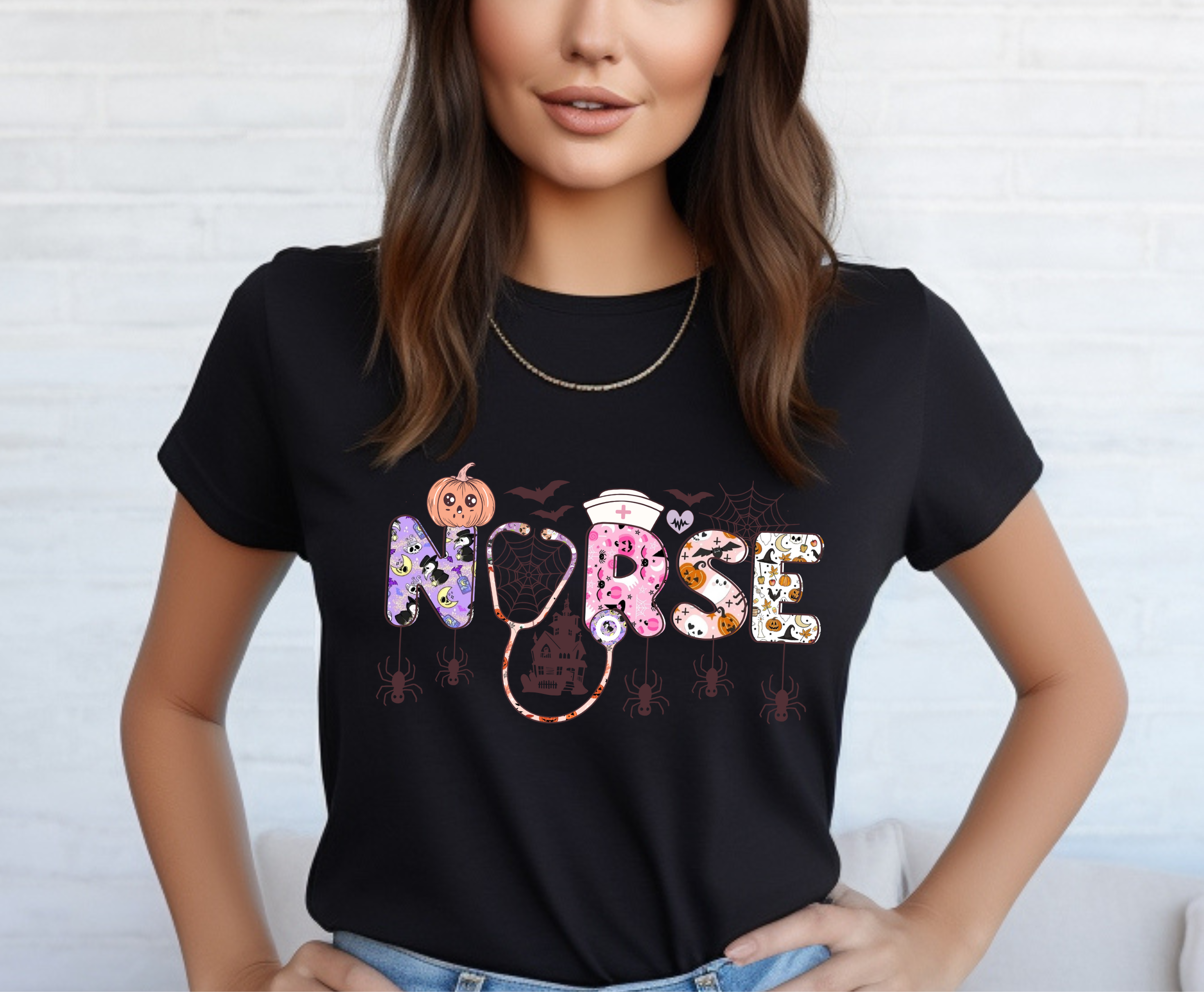 Halloween Nurse  - Adult T-Shirt