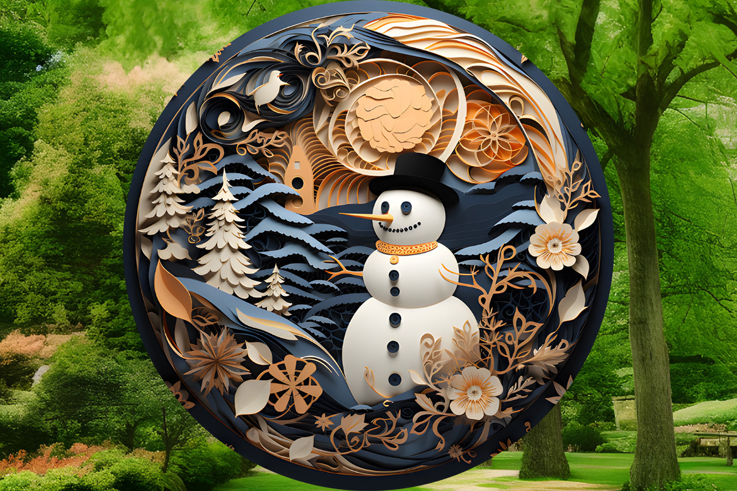 Snowman 2 - Wind Spinner