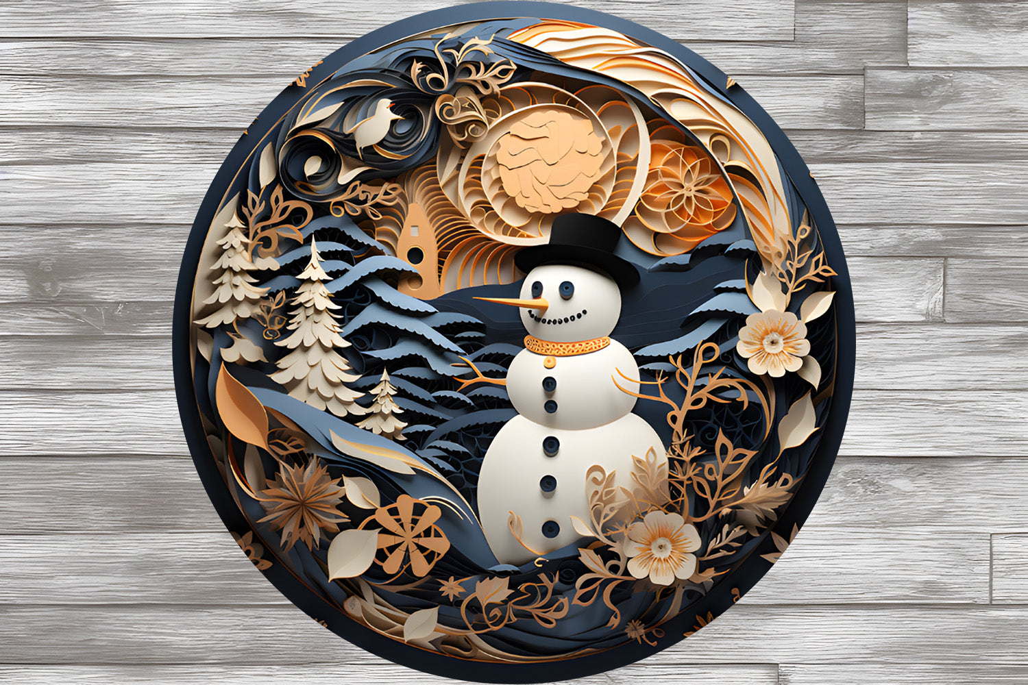 Snowman 2 - Wind Spinner