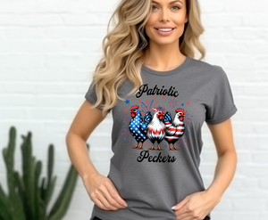 Patriotic Peckers - Adult T-Shirt