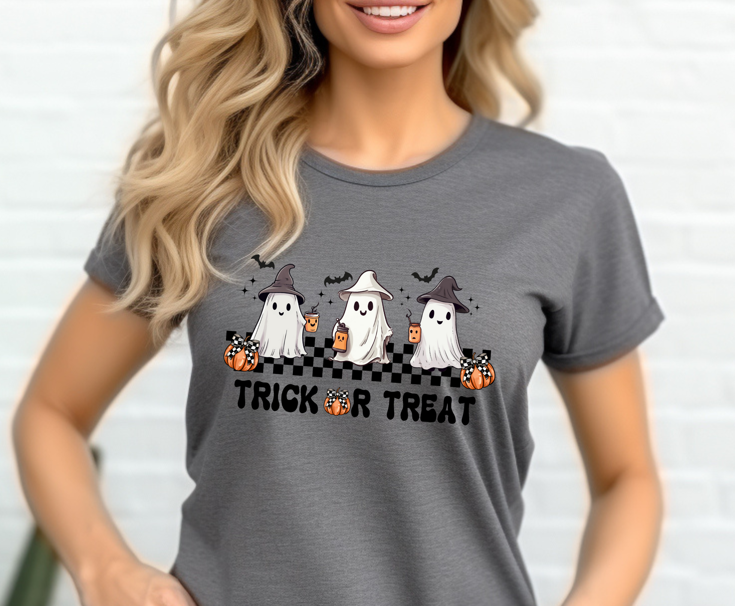 Halloween - Ghost Coffee - Adult T-Shirt