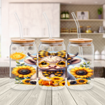 Load image into Gallery viewer, Highland Cow Libby Glass Tumbler Design- Digital Download
