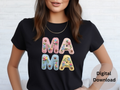 Mama Embroidered Yarn - PNG Digital Download