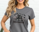 Load image into Gallery viewer, Halloween Haunted House - Adult T-Shirt
