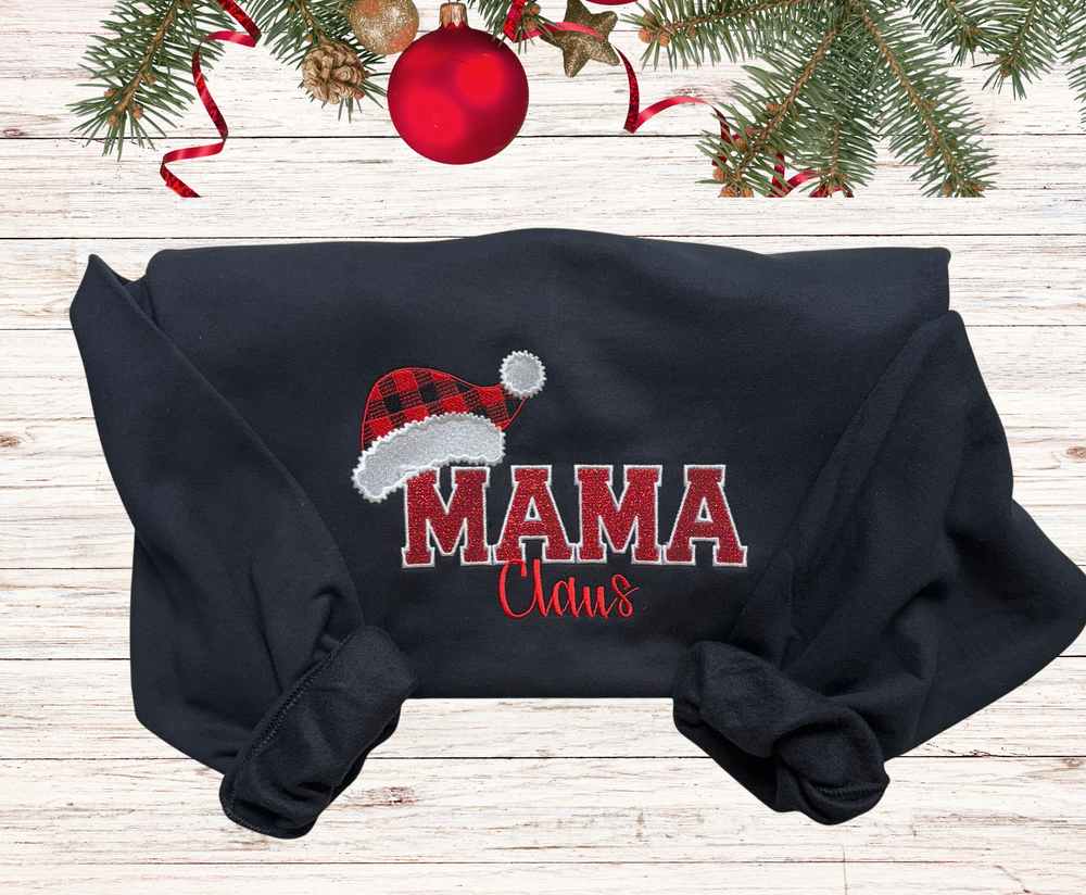 Mama Claus -  Hoodie Embroidery