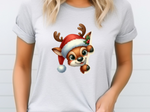 Load image into Gallery viewer, Christmas Rudolph - Direct To Film Transfer
