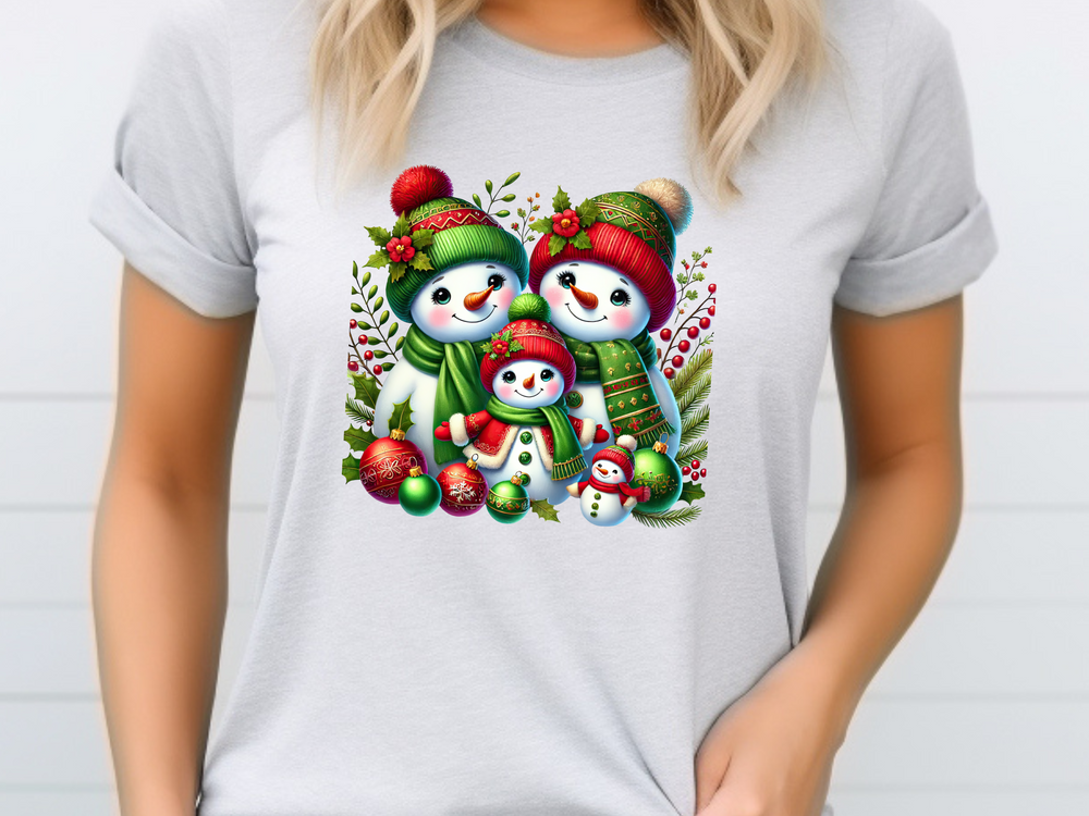 Christmas Snowmen - Direct To Film Transfer