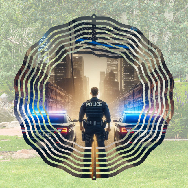 Thin Blue Line - Wind Spinner Digital Download