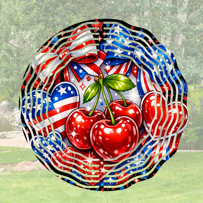 Patriotic Cherry - Wind Spinner Digital Download