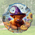 Load image into Gallery viewer, Halloween Highland Cow - Wind Spinner
