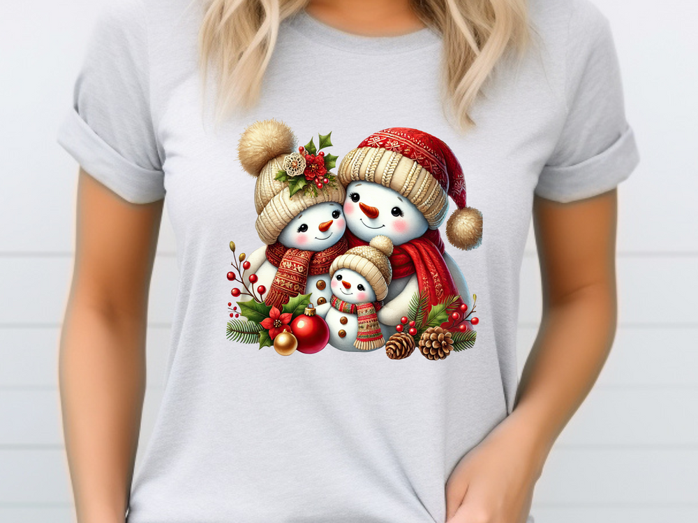 Christmas Snowmen - Direct To Film Transfer