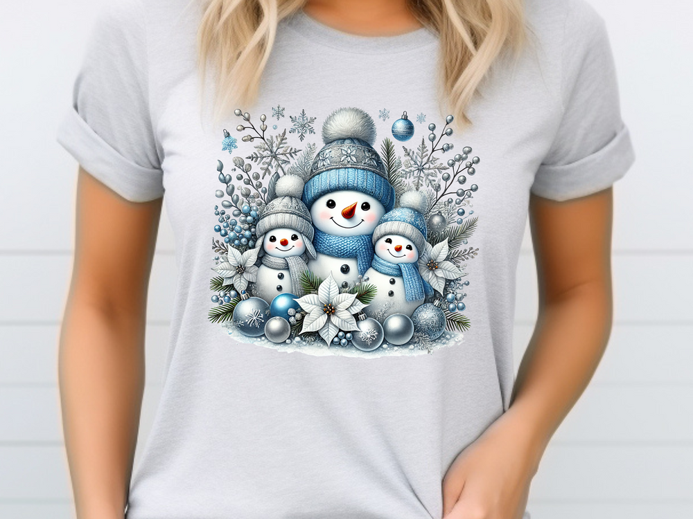 Christmas Snowmen - Direct To Film Transfer