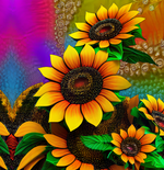 Load image into Gallery viewer, Sunflower 3 - Wind Spinner
