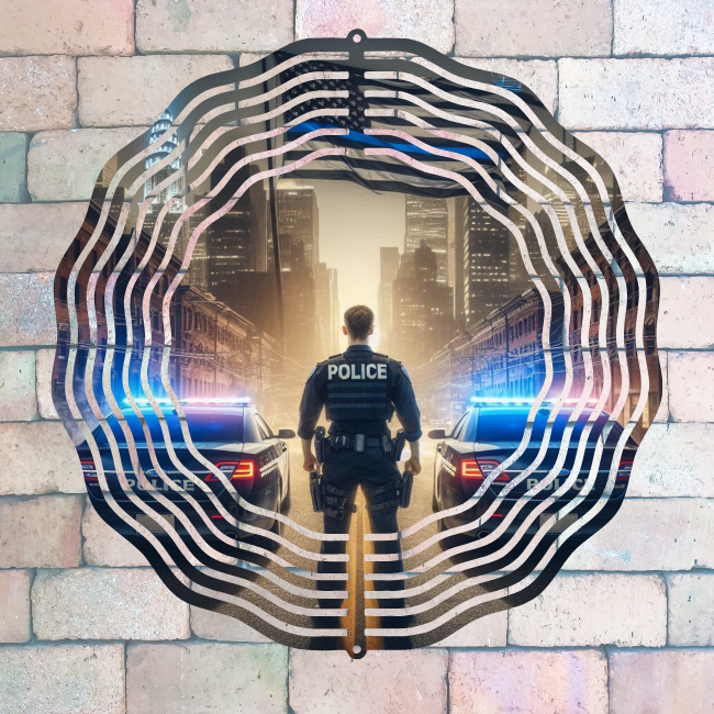 Thin Blue Line - Wind Spinner Digital Download