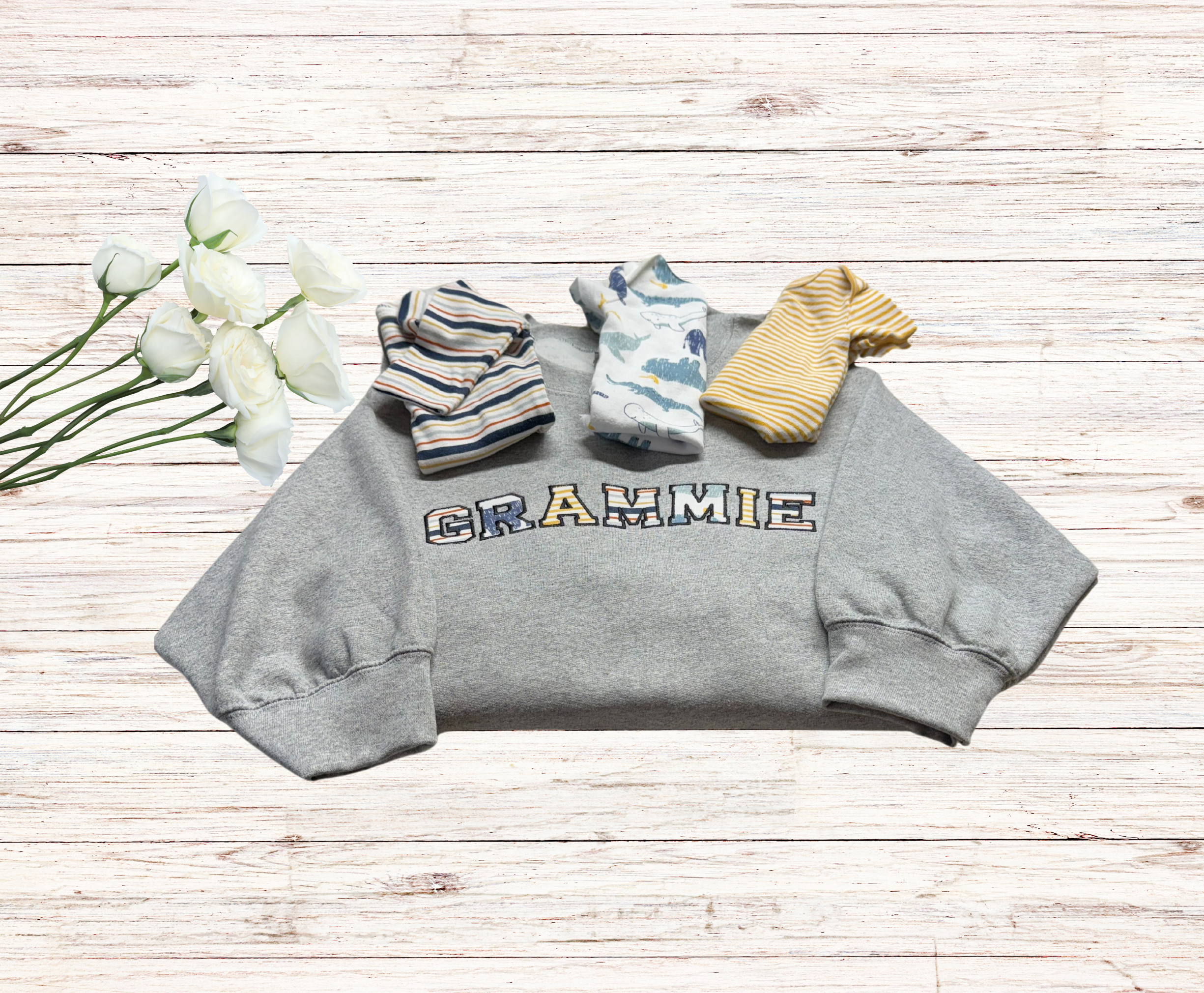 Grandparent Keepsake - Crewneck Embroidery