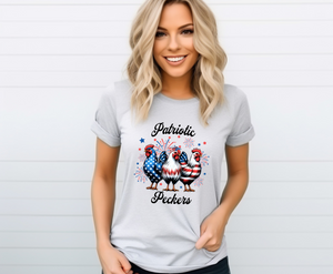 Patriotic Cluckers - Adult T-Shirt