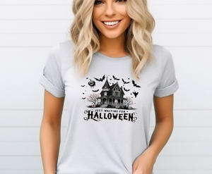 Halloween Haunted House - Adult T-Shirt