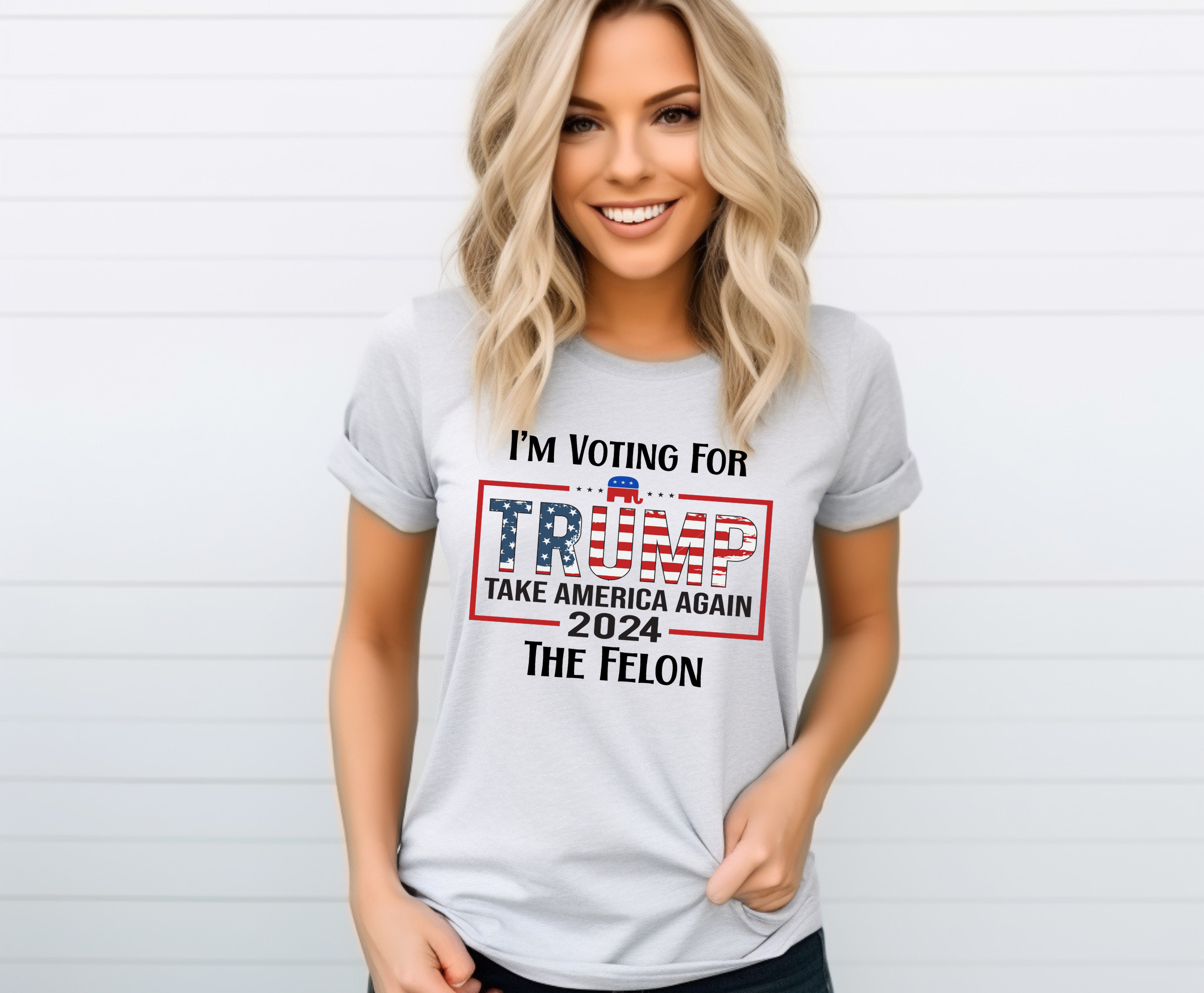 I'm Voting For Trump - Adult T-Shirt