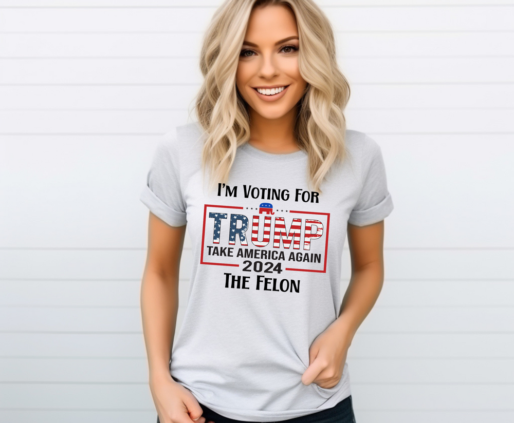 I'm Voting For Trump - Adult T-Shirt