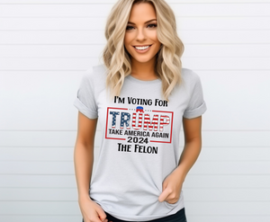 I'm Voting For Trump - Adult T-Shirt