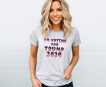 Load image into Gallery viewer, I&#39;m Voting For Trump - Adult T-Shirt
