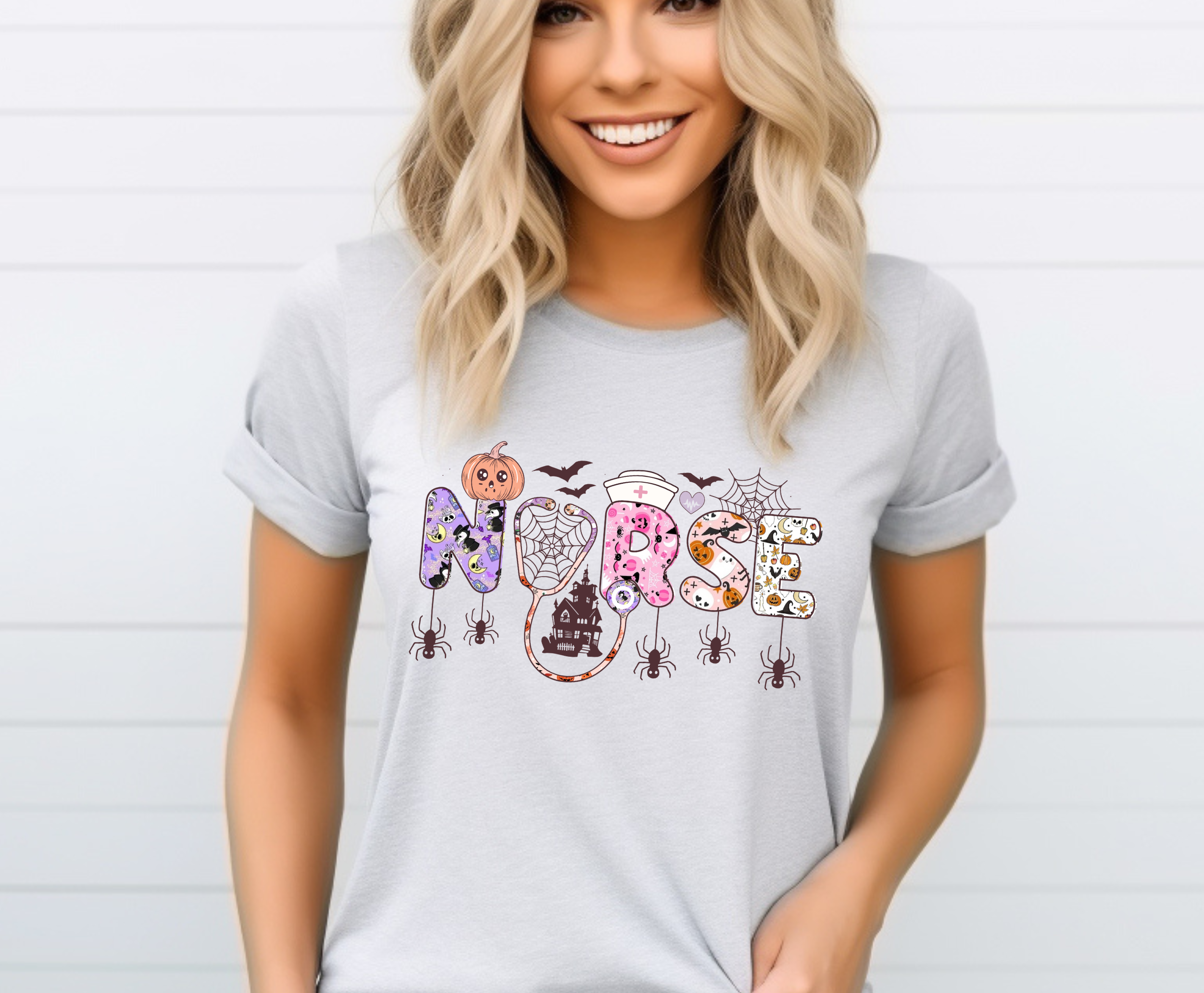 Halloween Nurse  - Adult T-Shirt