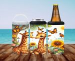 Load image into Gallery viewer, Giraffe Sunflower Can Koozie  - Digital Download
