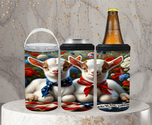 Goat Patriotic 4-1 Can Cooler - Digital Download