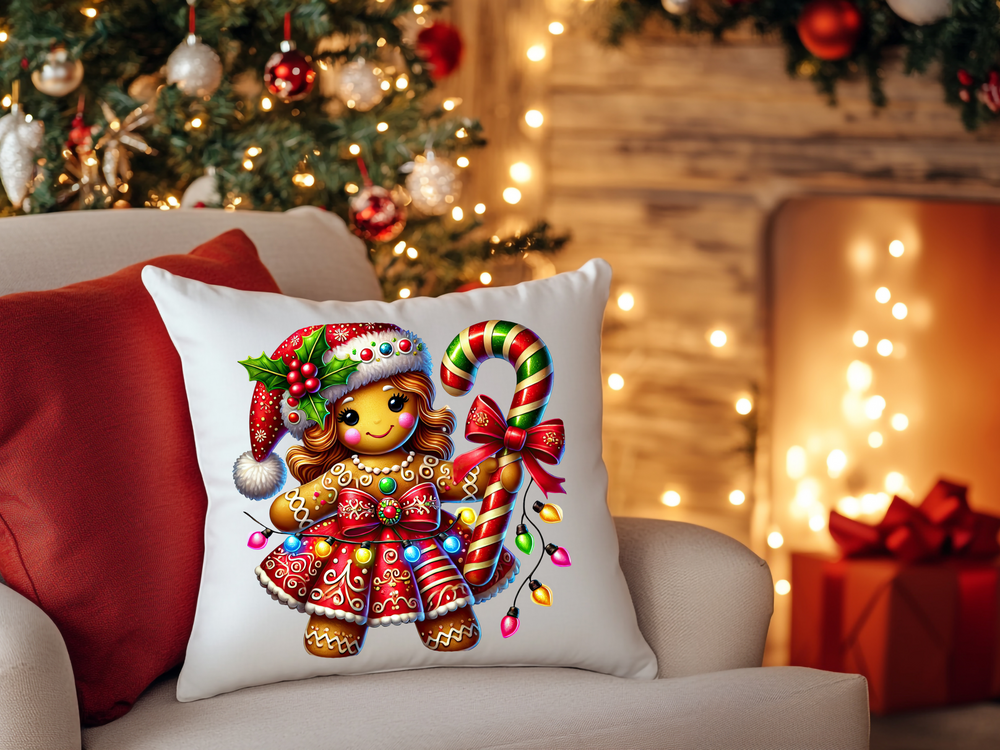 Christmas Gingerbread Women - Direct To Film Transfer
