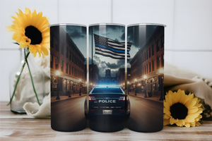 Thin Blue Line Police Tumbler